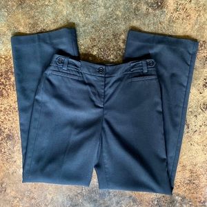 Ann Taylor Lined Stretch Pants Sz 4 Black Wide Leg ID 8017A